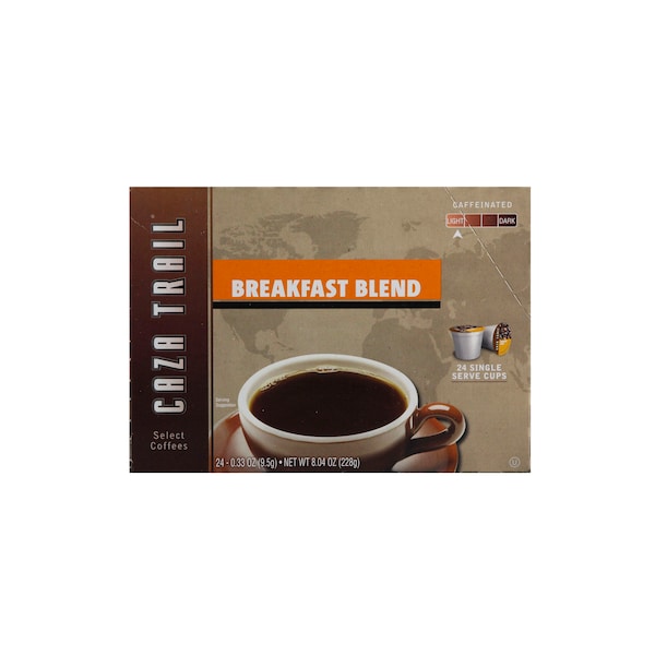 Caza Trail Single Cup Breakfast Blend Coffee, PK96